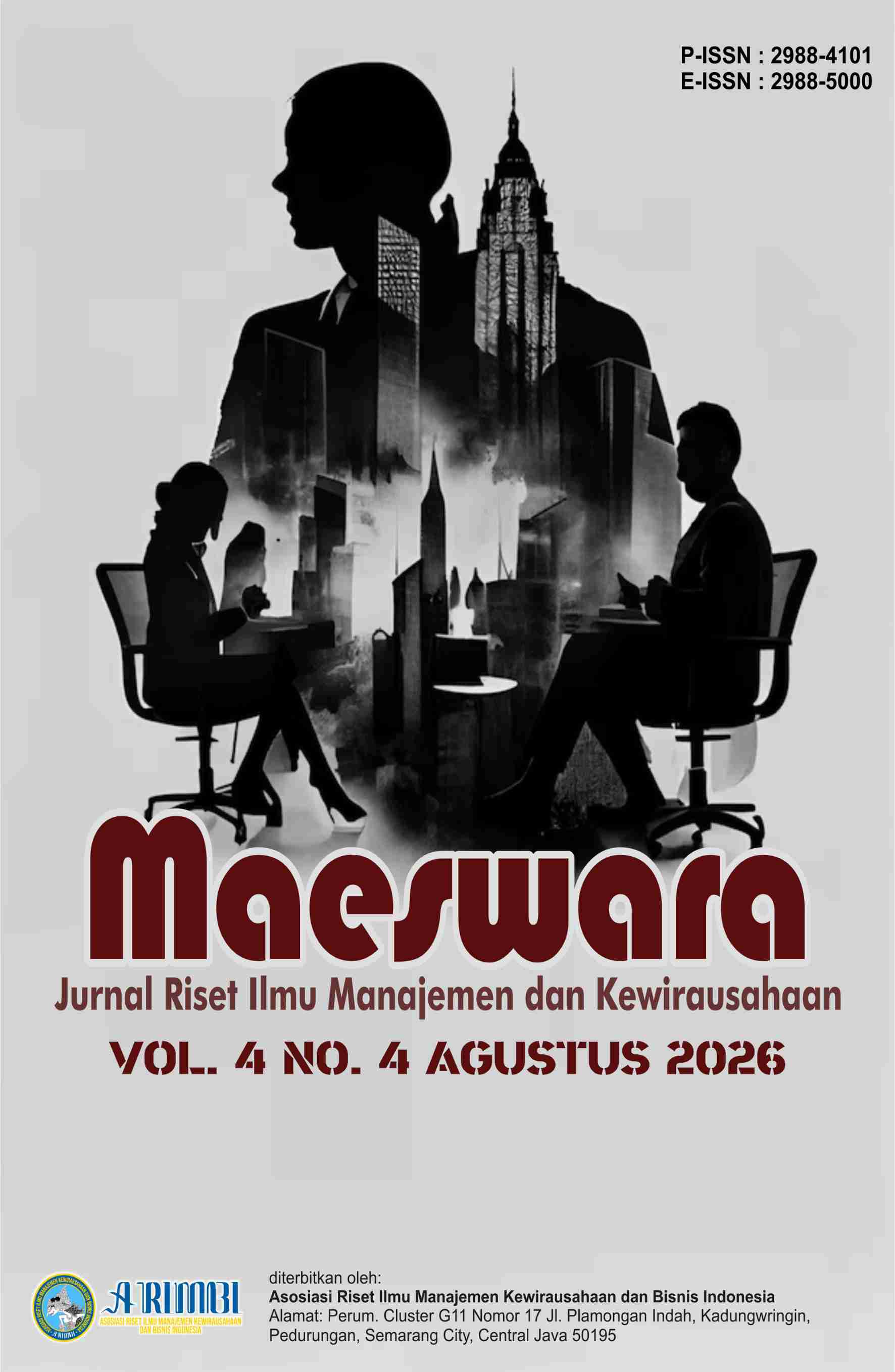 					View Vol. 4 No. 4 (2026): Agustus : Maeswara : Jurnal Riset Ilmu Manajemen dan Kewirausahaan
				